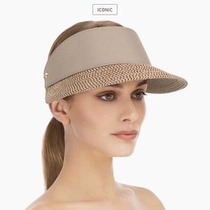 Eric Javits Champ Visor in Bark